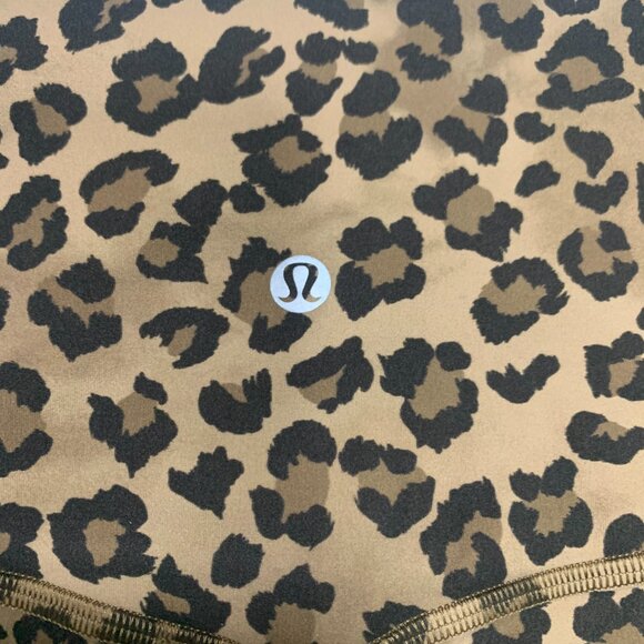 Lululemon NWT lululemon Align No Lin High-Rise Short 6" size 8 True Leopard Mult - Picture 6 of 11